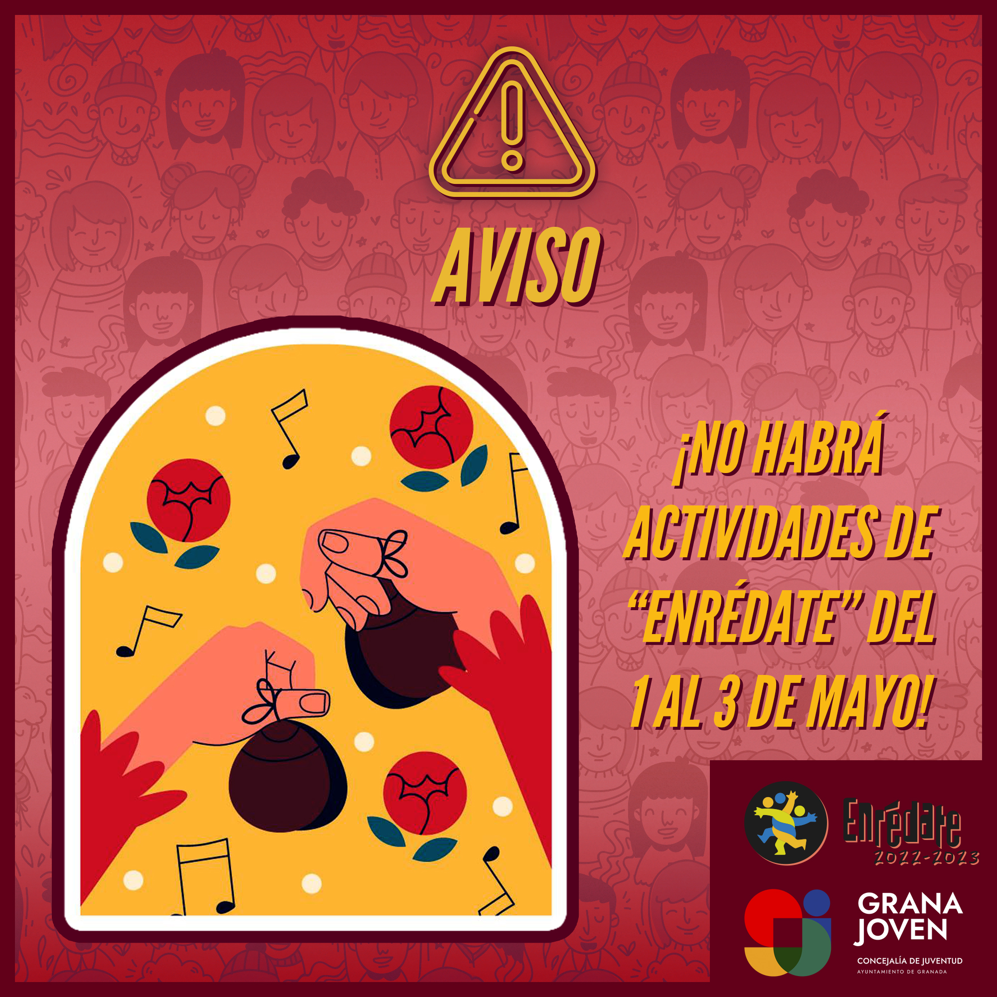 Atenci�n!! 1,2 y 3 de mayo no habr� ENR�DATE